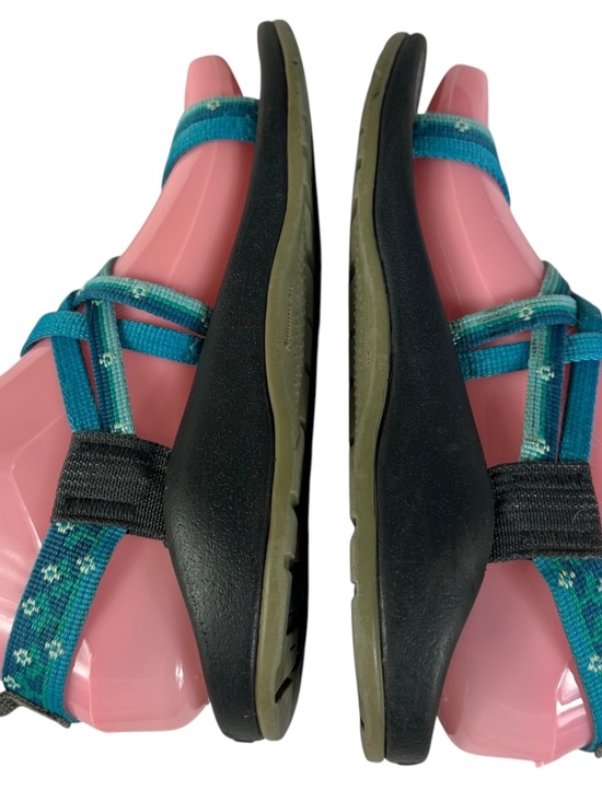 Chaco ZX Sport Sandals Girls Sz 3 Black Blue Teal Waterproof